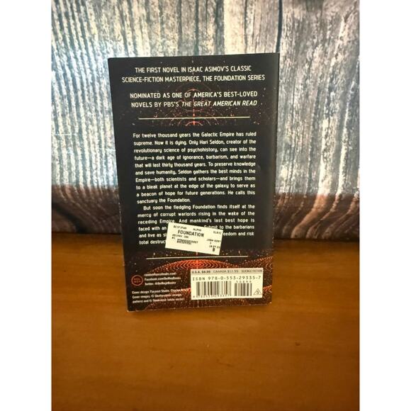 Foundation by Isaac Asimov Paperback Sci-Fi Novel Young Adults - Picture 2 of 2
